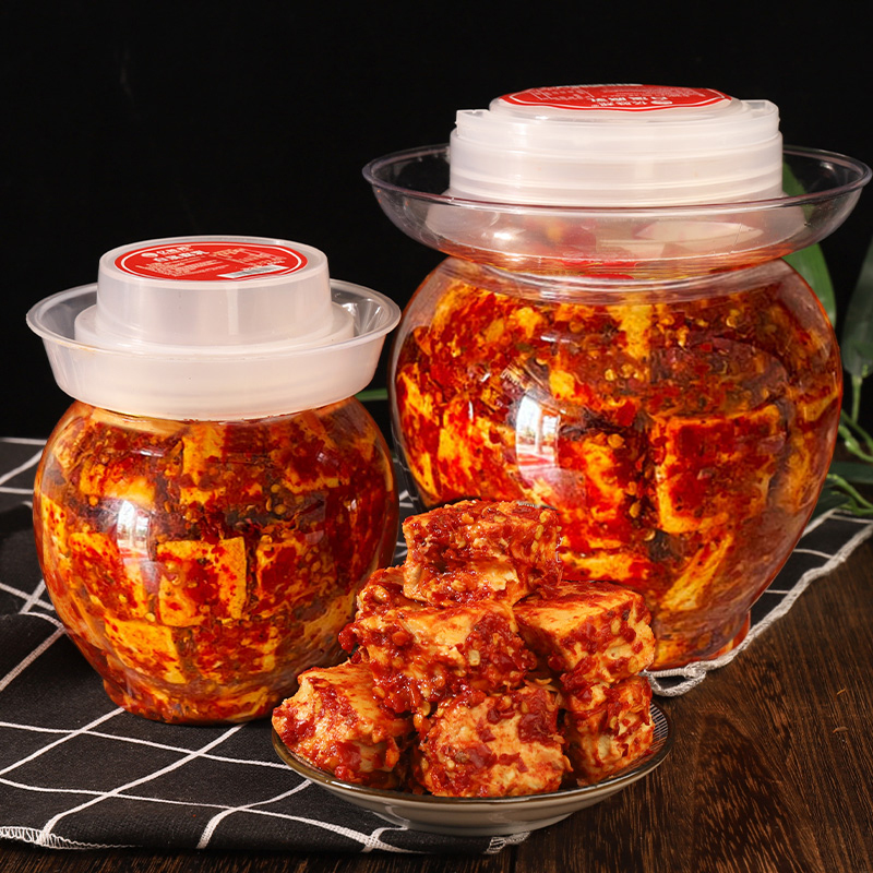 湖南正宗霉豆腐农家特产麻辣豆腐乳香辣味手工无油即食开胃腐乳