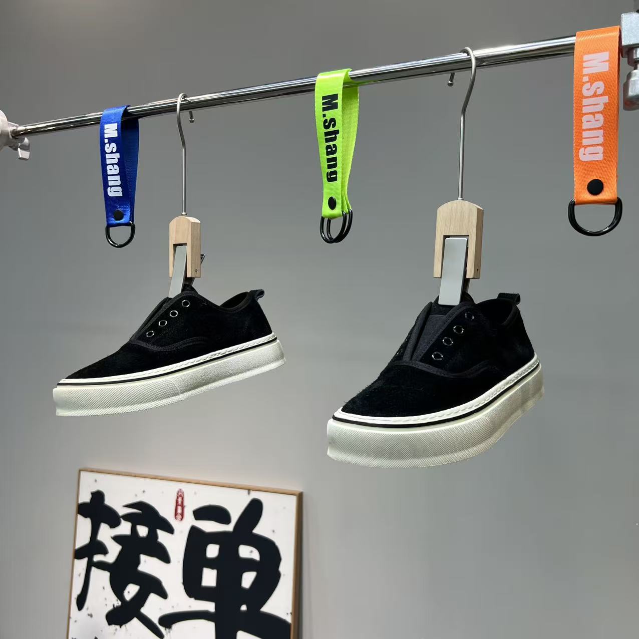 2025秋季新款低帮一脚蹬设计厚底复古舒适百搭休闲鞋时尚痞帅潮鞋