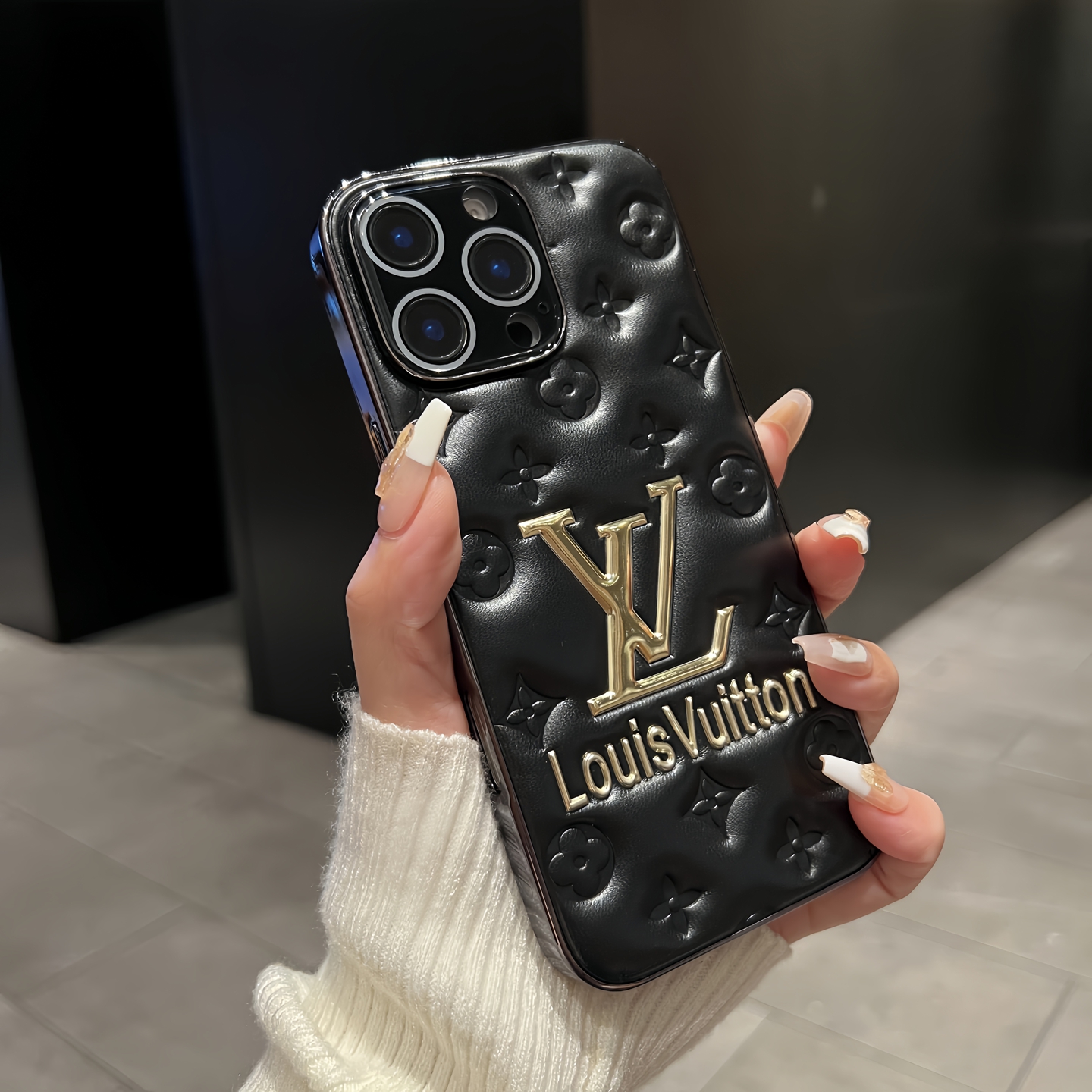 适用苹果16手机壳老花奢华15pro自带镜头膜14/13网红高级12潮牌女