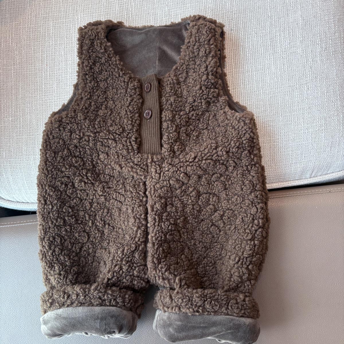 【棉花绒背带裤】棉花绒背带裤儿童小童女童连体衣服无袖连体衣