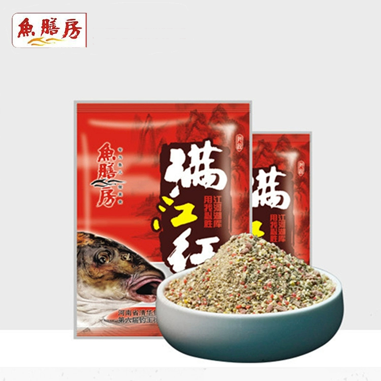 鱼膳房鱼饵满江红1.5公斤酒香窝料底窝打窝料野池库鲤鲫鱼饵快乐