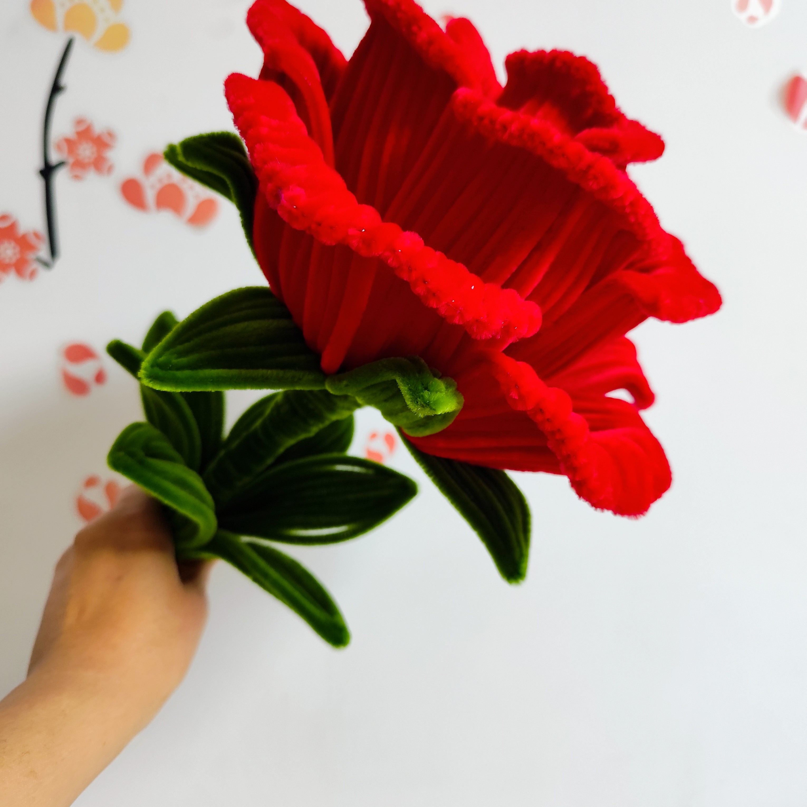 成品巨型玫瑰花扭扭棒适合送女友闺蜜母亲的生日礼物送仙女沙贺卡