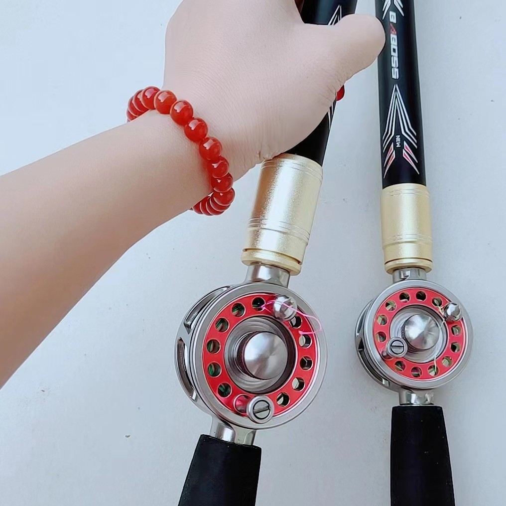 短节中通超轻超硬28调内走线定位中通竿收缩85公分多节垂钓竿