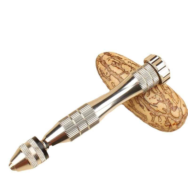 手捻钻手动打孔工具扩孔器 木工diy迷你手工文玩手钻手动打孔器