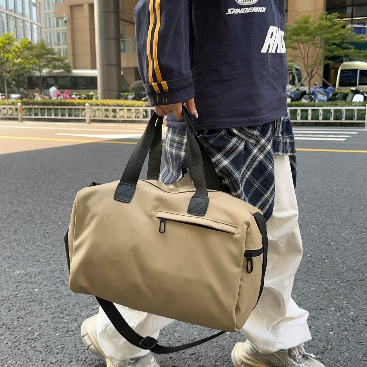 【防刮耐磨布】轻便包男干湿分离健身短途旅行收纳大容量短途出差g