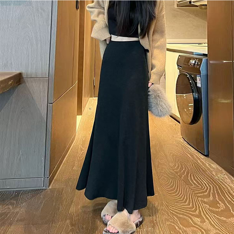 【空气棉】【两个裙长】鱼尾半身裙女秋季2025新款高腰显瘦a字裙子