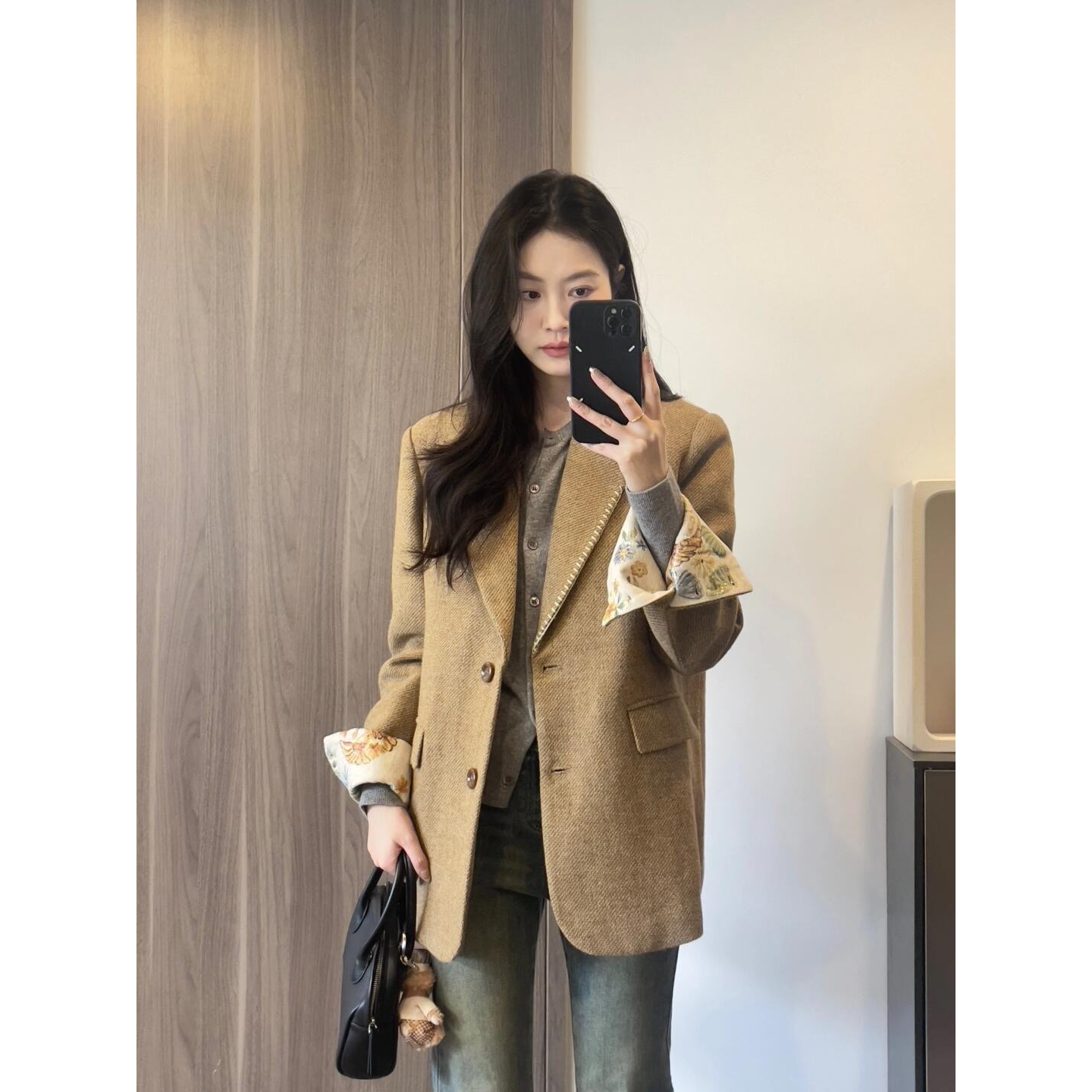 2025早春新款高级感西装外套女韩版英伦风小个子上衣百搭