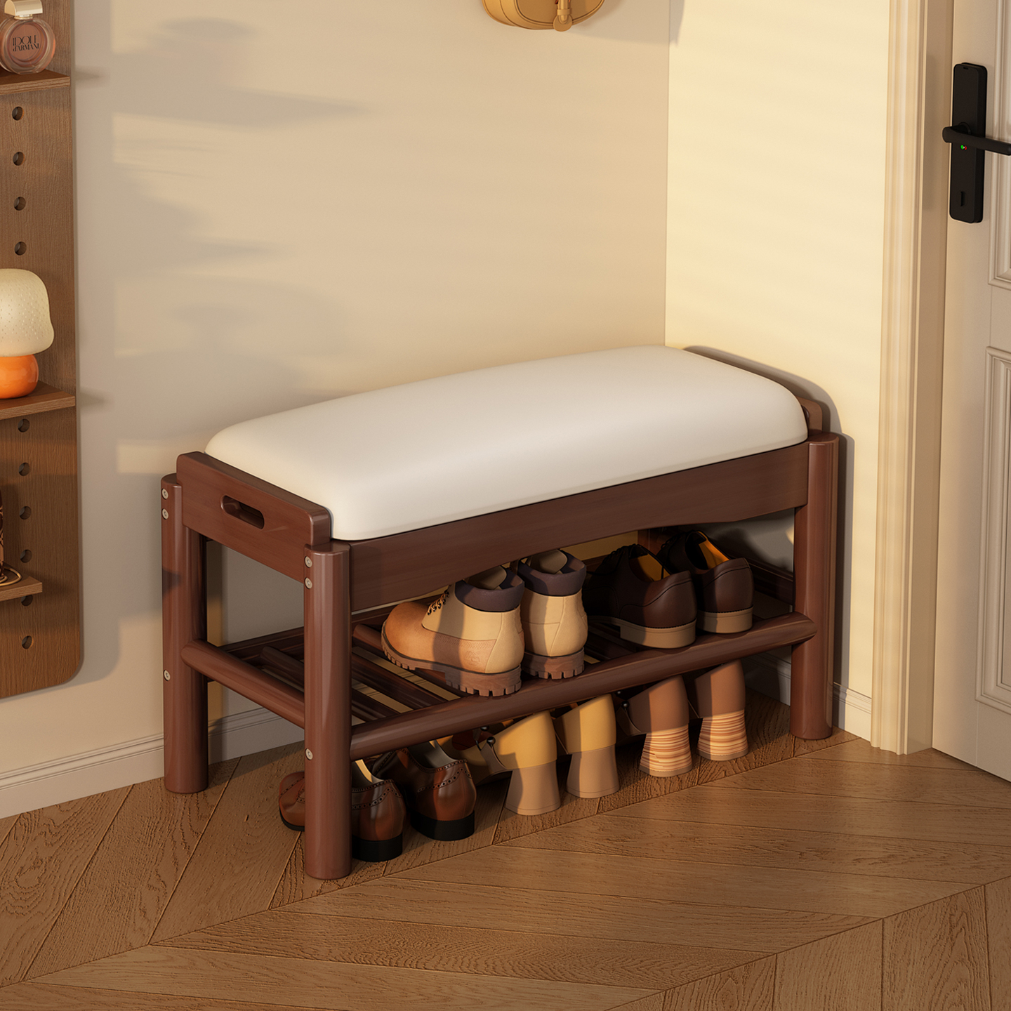 换鞋凳玄关可坐可收纳鞋柜门口家用极窄入户进门穿鞋凳试衣间凳子