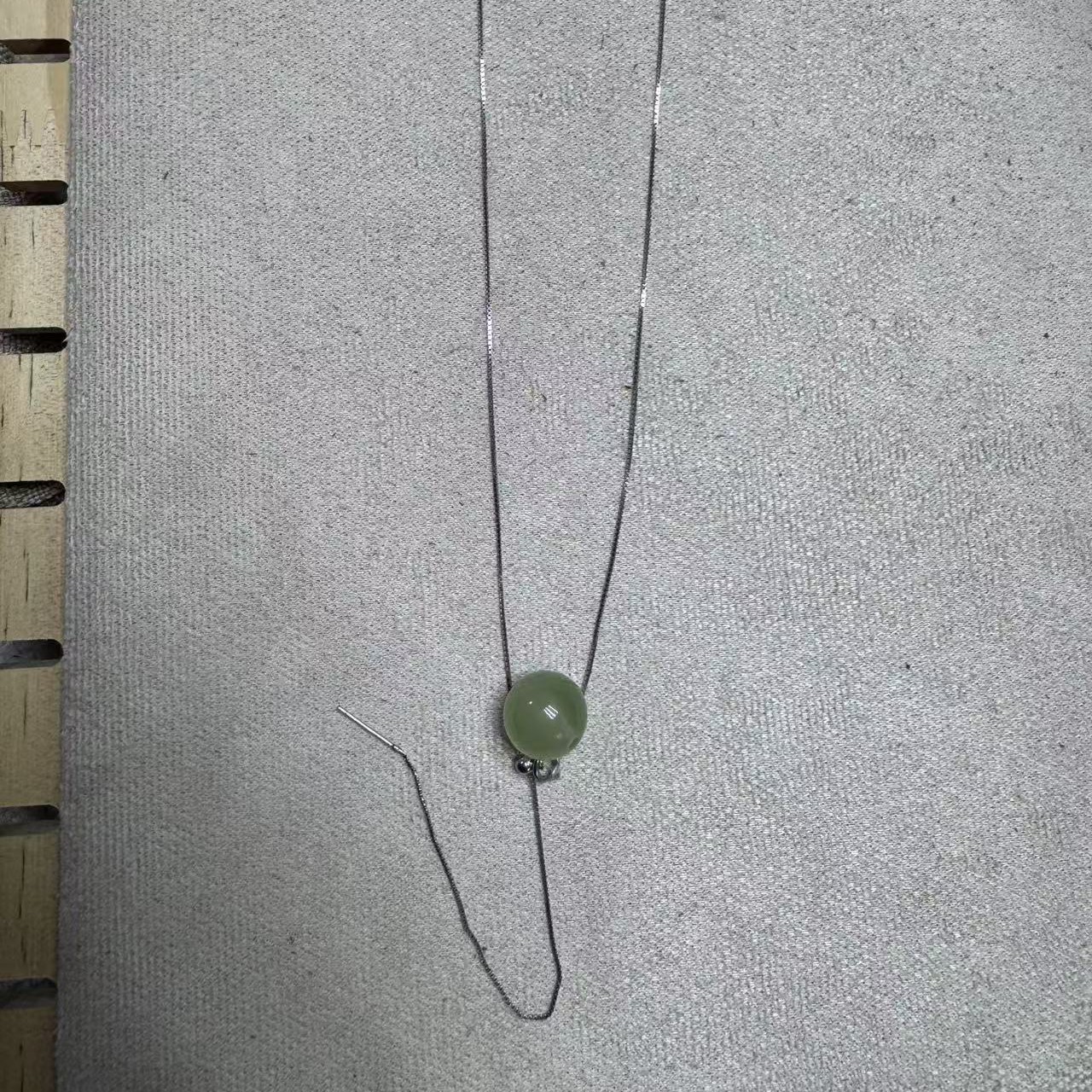 纯天然岫玉转运珠925银链多样性随机发一
