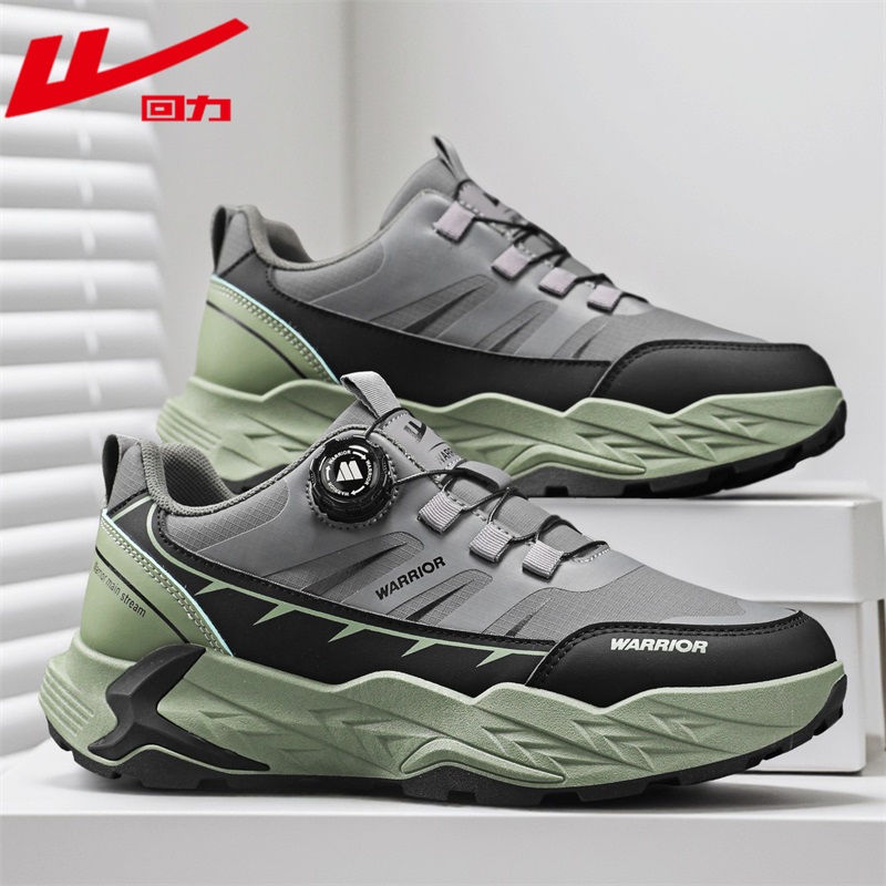 Warrior/回力男士秋季潮流休闲透气训练跑步鞋休闲健步旋钮耐磨