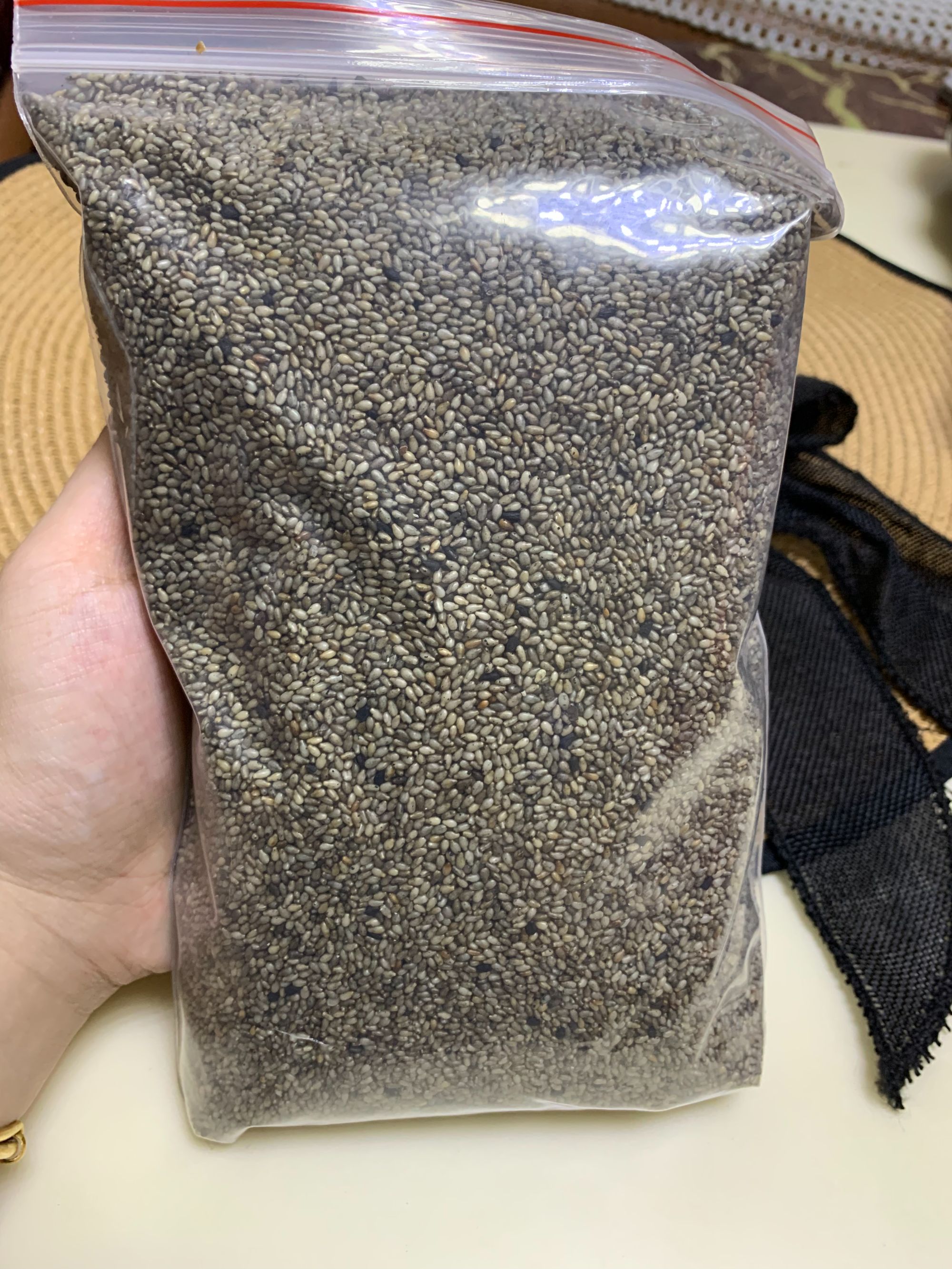 汕尾特产熟炒芝麻1斤装海丰陆丰脱壳大粒饱满黑熟芝麻擂咸茶配料