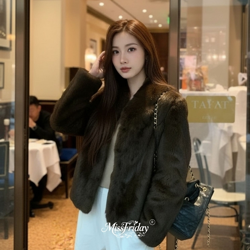 MissFriday｜加拿大雪原兔毛皮草外套女天然皮草年轻高级感5770