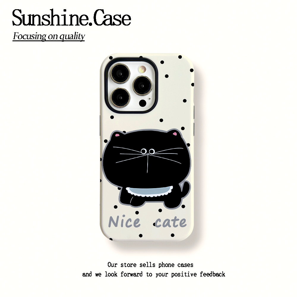 菲林二合一适用苹果华为vivo小米oppo手机壳大脸黑猫17PRO/16