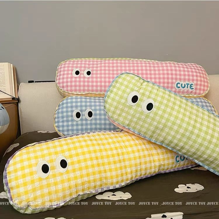 可爱长条枕头卧室女生宿舍靠背睡觉床头床上夹腿侧睡靠垫靠枕yw