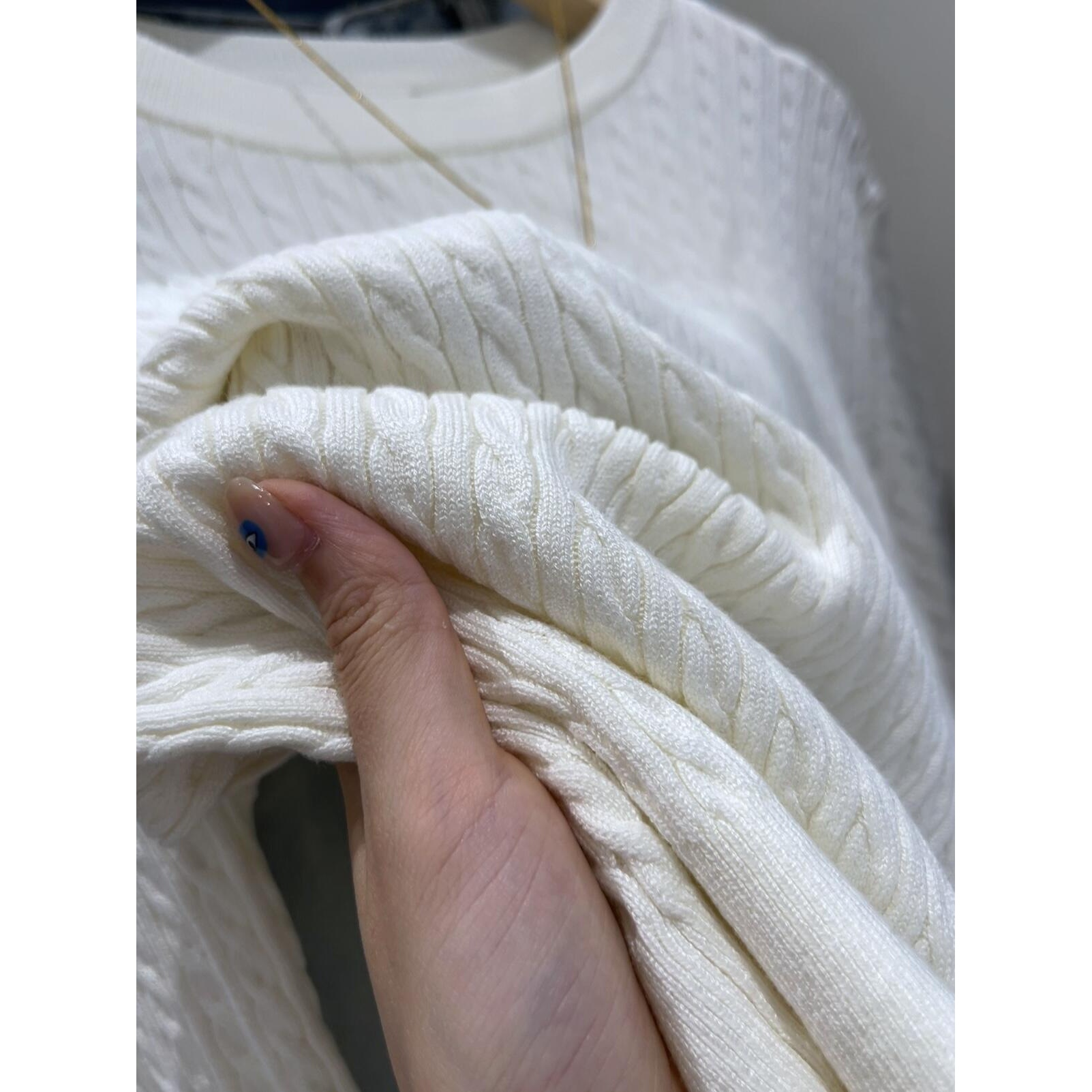 麻花肌理收腰内搭打底针织衫女新款高级感毛衣