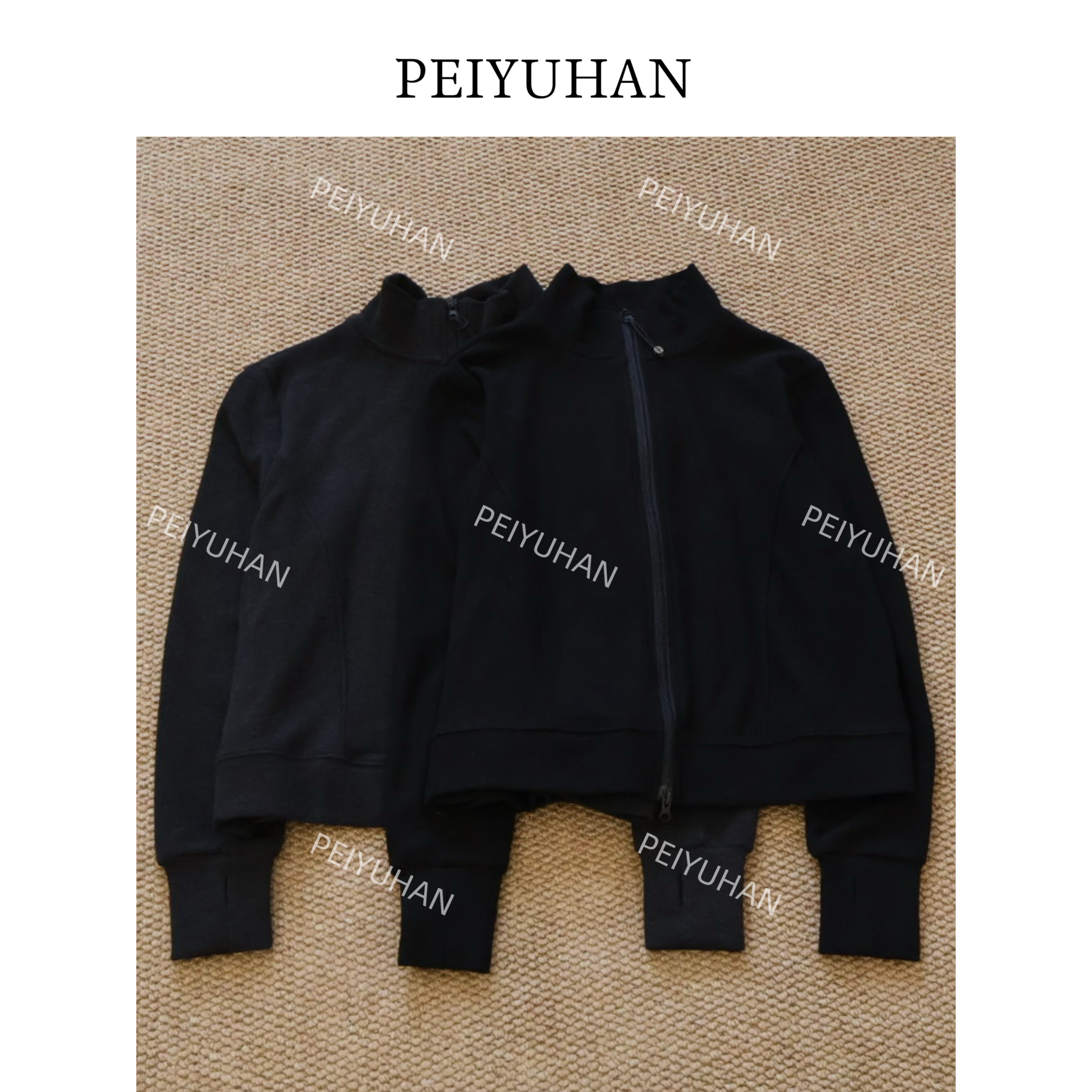 PEIERNA佩佩PC 【立领卫衣外套】双面绒外套 Y14007 6116017秋冬