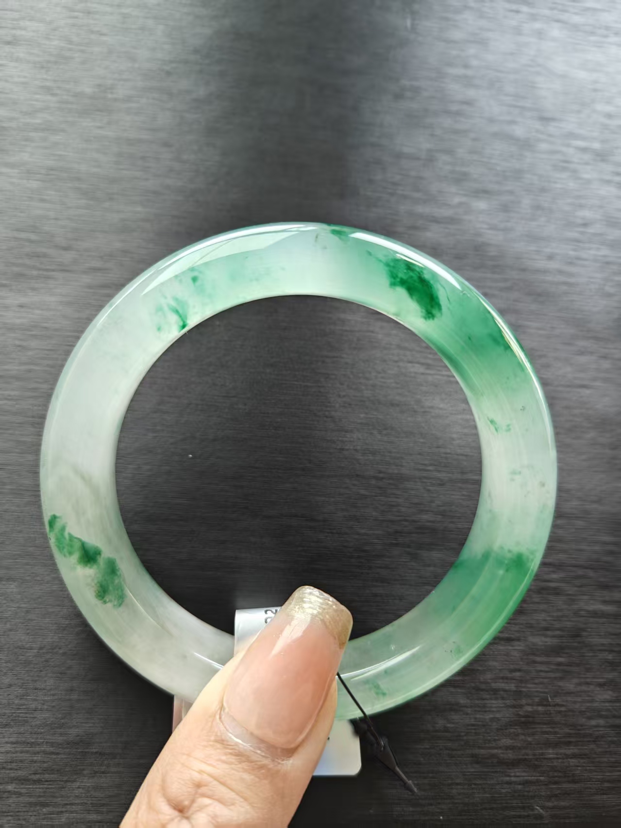 纯天然非洲翠冰飘花精选手镯