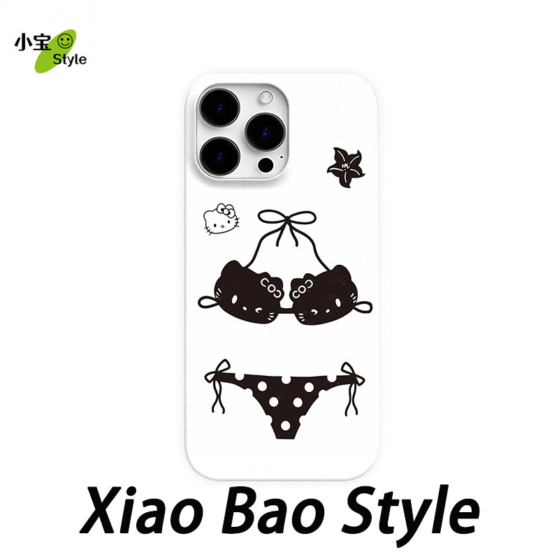 趣味kt猫适用苹果16promax手机壳创意15pro小众14pro/13pro个性12