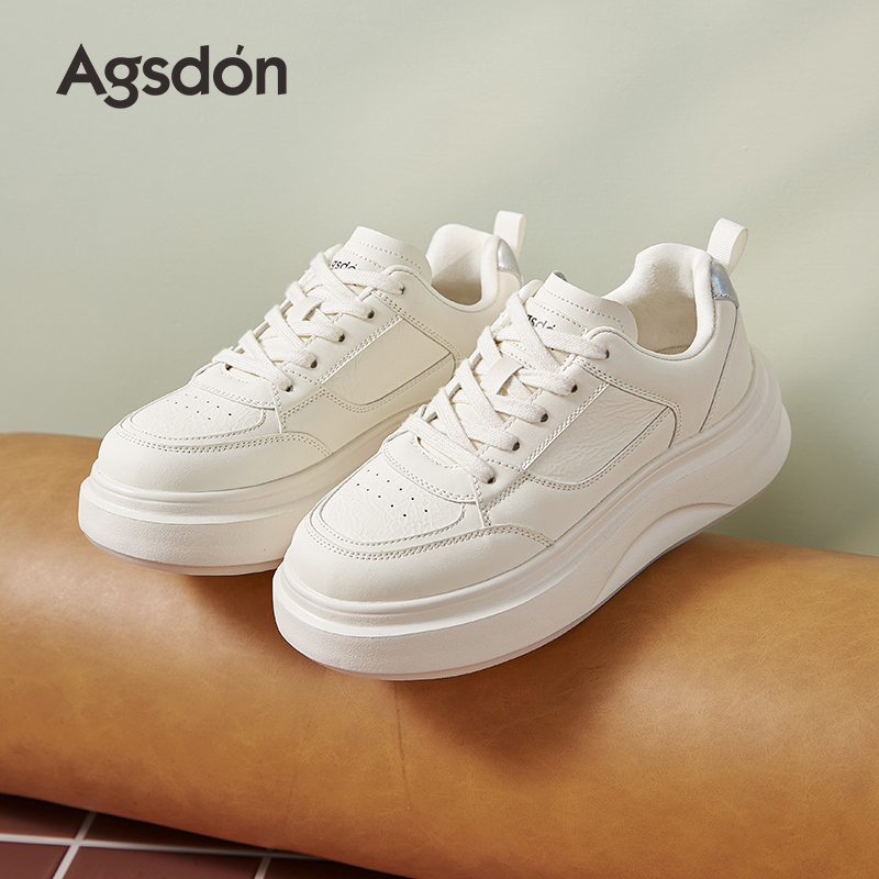 Y奥古狮登厚底小白鞋女2025夏季新款配裙子增高百搭运动休闲板鞋Y