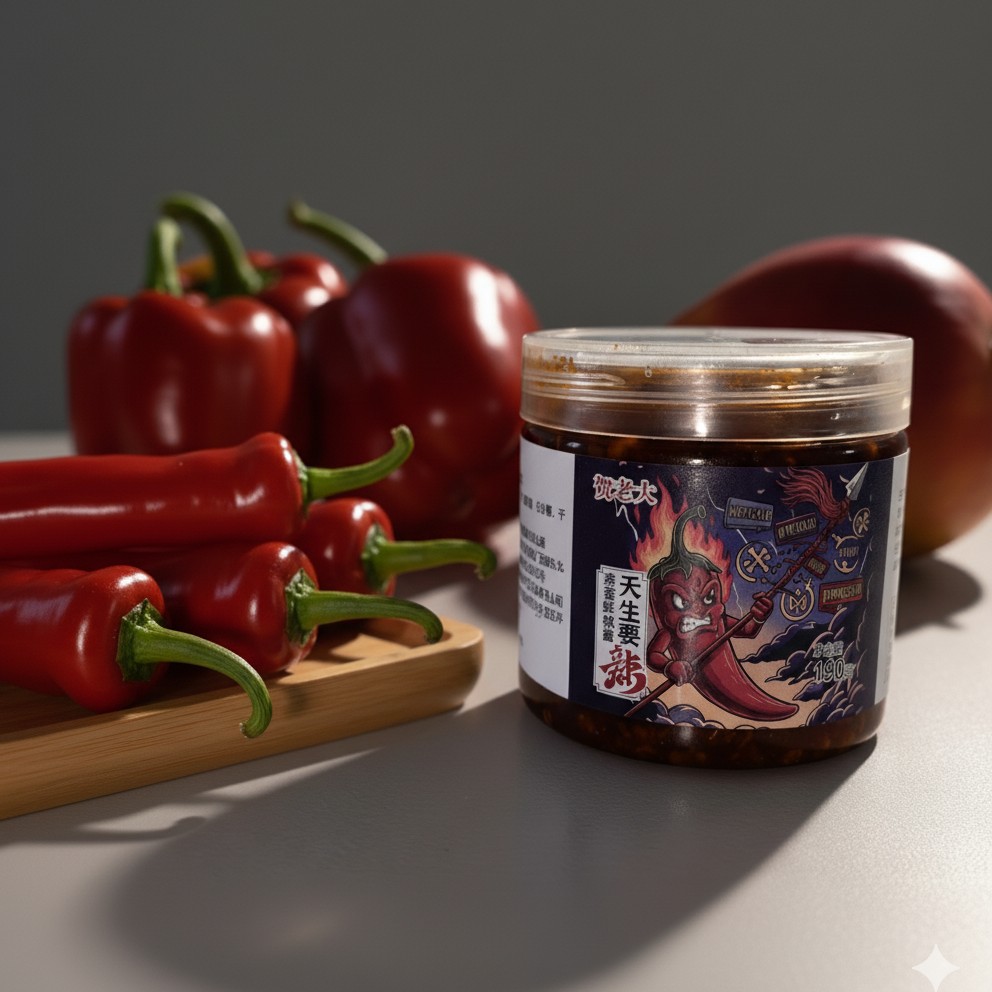 微辣蒜蓉鲜椒酱拌饭拌面