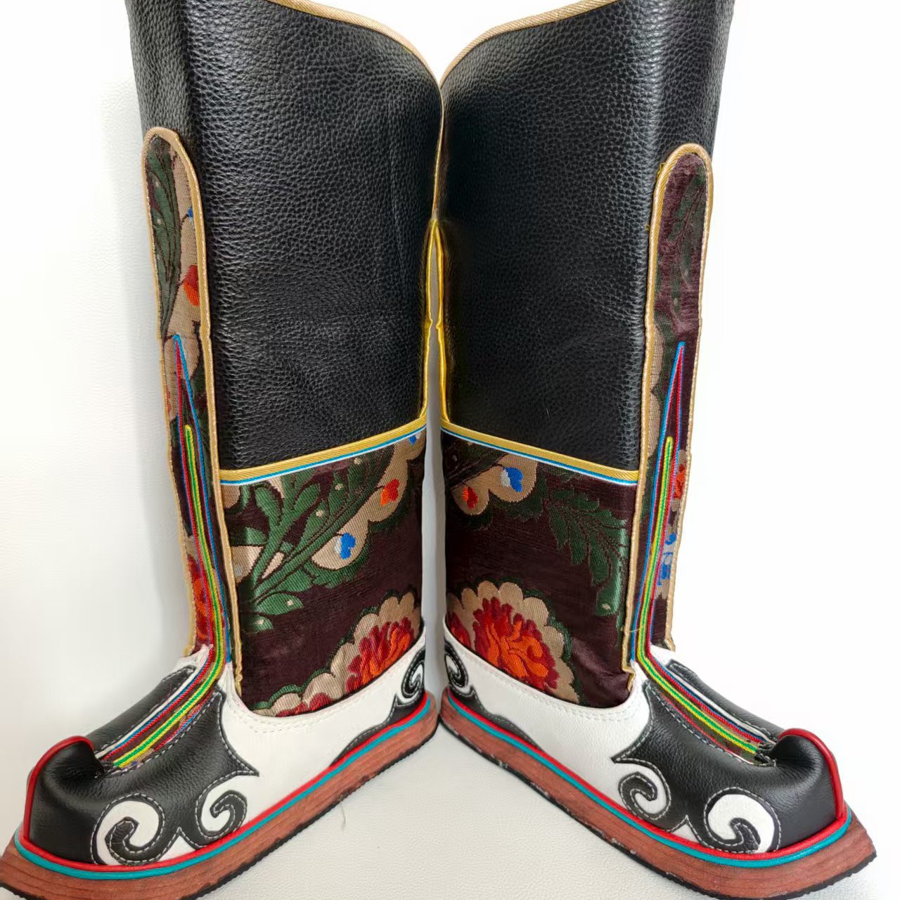 纯手工制作藏靴男女同款西藏包邮长筒靴子长靴