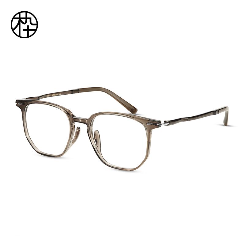 【达播专属】木九十时尚多边形不规则切边眼镜架MJ101FK005