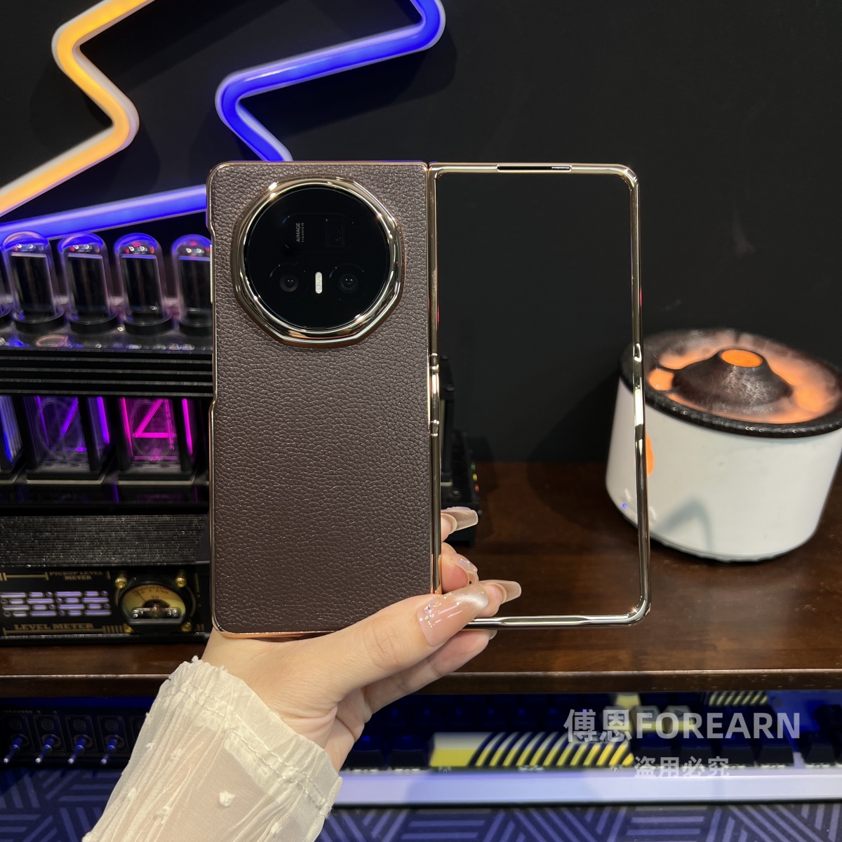 适用于荣耀magicv5手机壳真皮v5折叠屏保护套新款男女高档全包