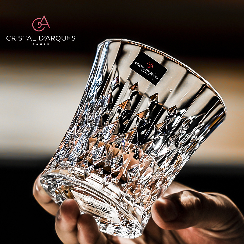 法国进口CDA水晶玻璃威士忌洋酒杯饮料杯水杯茶杯家用啤酒杯创意