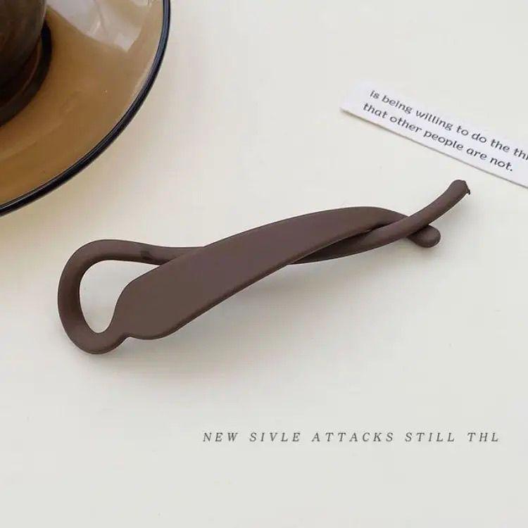 简约发夹女时尚外出百搭竖立香蕉夹发卡后脑勺马尾夹子头饰扭扭夹