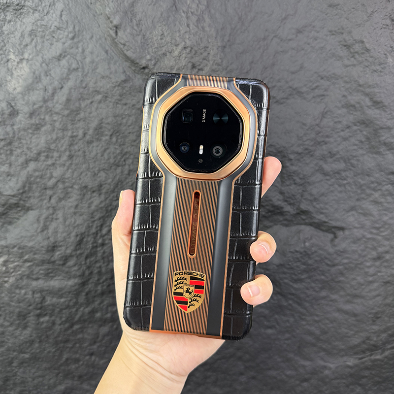 适用华为Mate70rs非凡大师手机壳新款60rs电镀真皮商务50rs高档壳