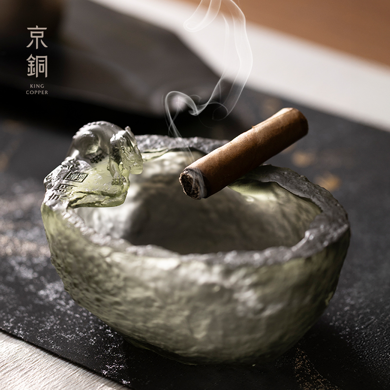 京铜原创归墟琉璃器皿茶洗建水笔洗聚宝缸失蜡法纯手工