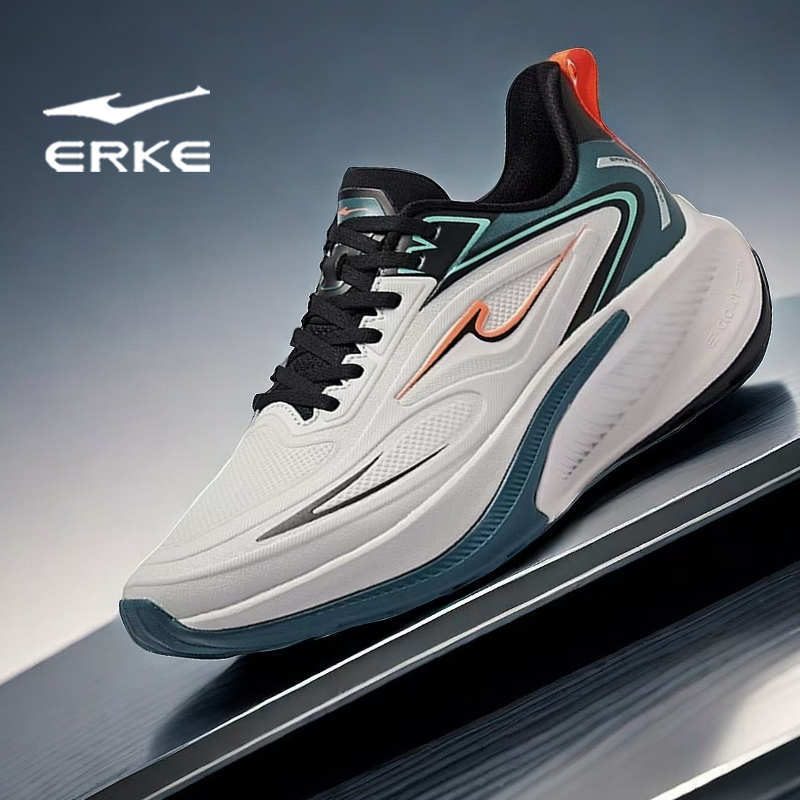 鸿星尔克男鞋2025秋冬新款防水防滑跑步鞋男士皮面软底缓震运动鞋