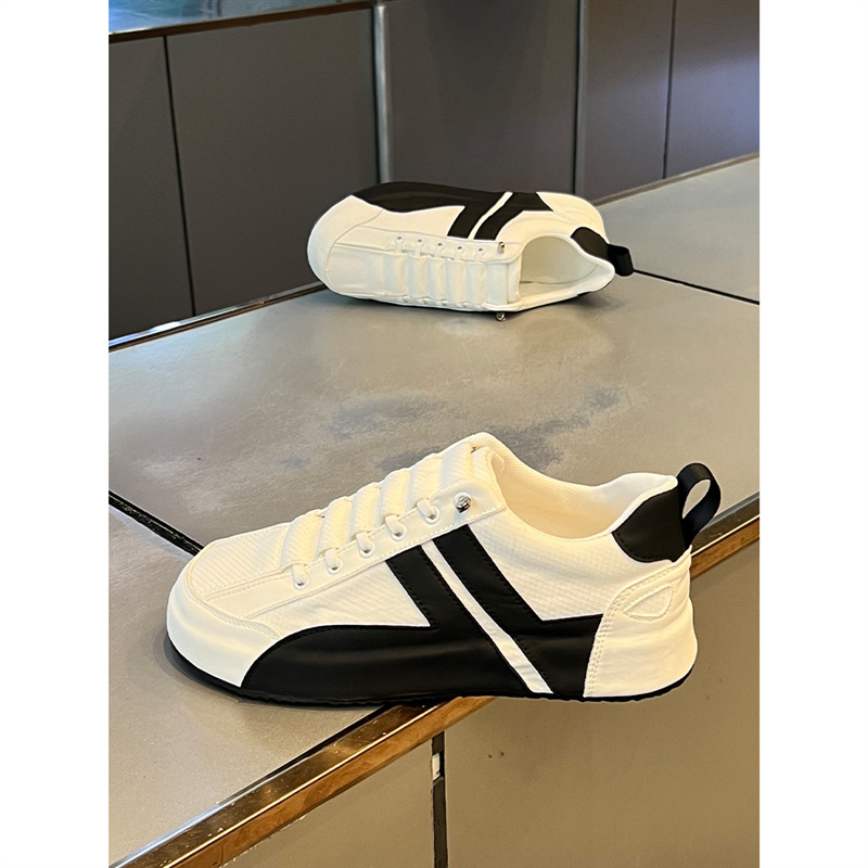 欧洲站男鞋2025年春季新款潮流百搭运动休闲鞋一蹬华夫夏季透气