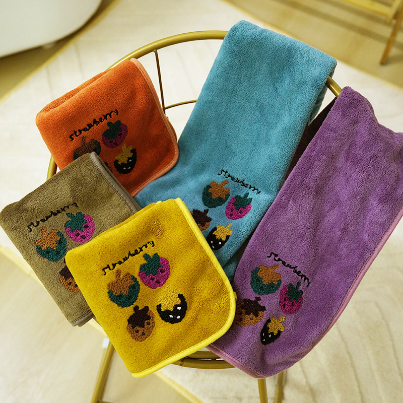 【新疆包邮5条】春季珊瑚绒提花毛巾家装巾福利活动送礼品不掉毛
