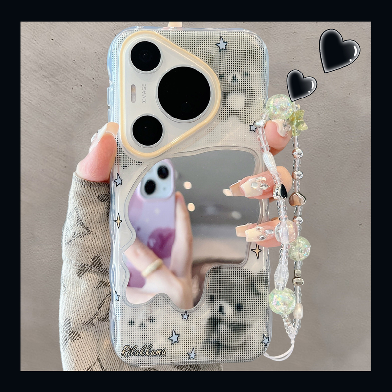 适用华为pura70pro+新款手机壳韩风ins可爱卡通星星小熊pura80pro