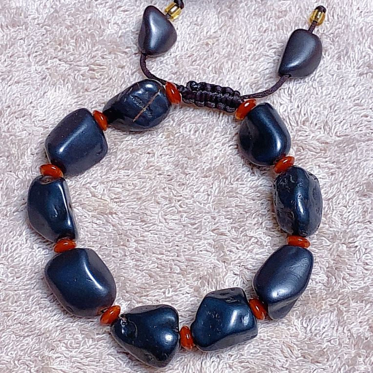 手链 甘肃黑又亮高密原籽手链