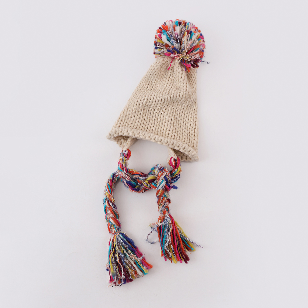 儿童帽子冬季保暖舒适孩童出游套头帽子宝宝户外时尚风加厚防寒帽