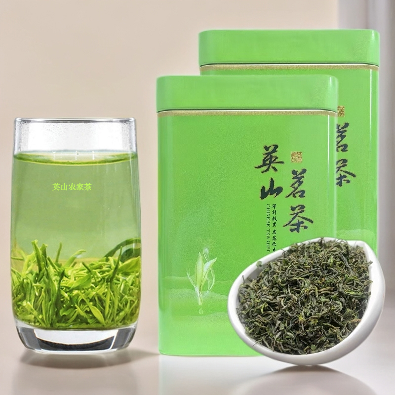 湖北英山云雾绿茶2025新茶浓香型嫩芽回甘明前高山手工春茶毛尖茶