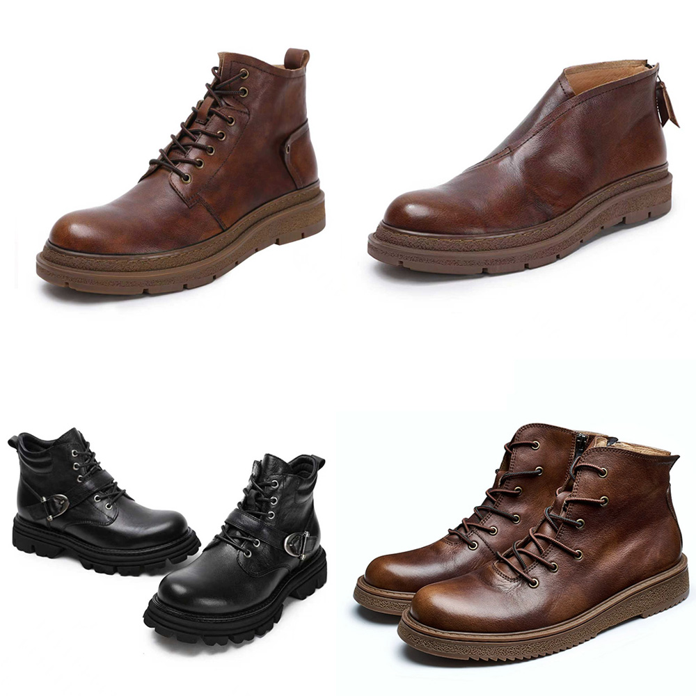 【断码捡漏潮鞋专区】JiangZhi匠执超值特惠真皮皮靴马丁靴工装靴