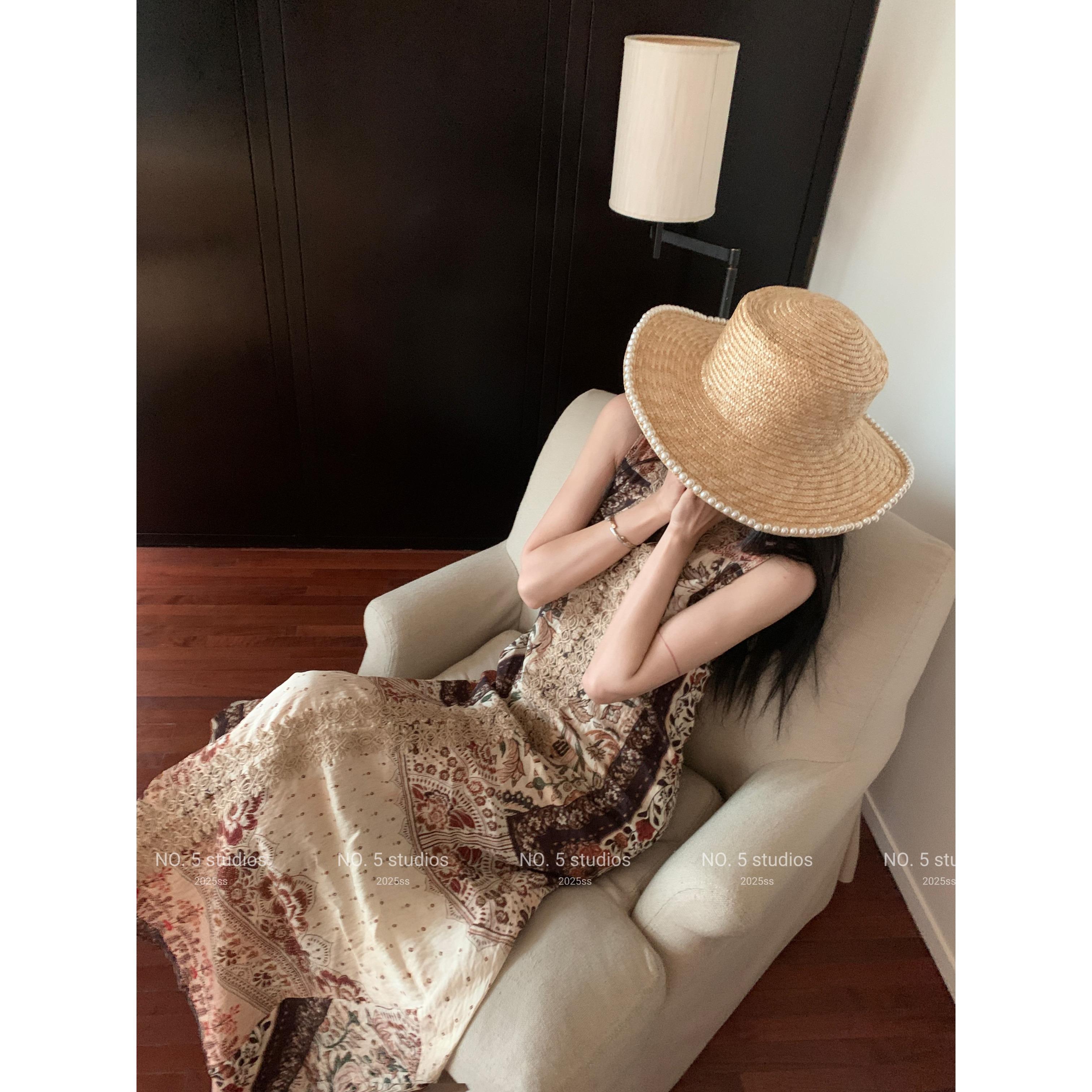 波西米亚风宽松显瘦背心连衣裙女设妈女胡蕾针织连衣裙