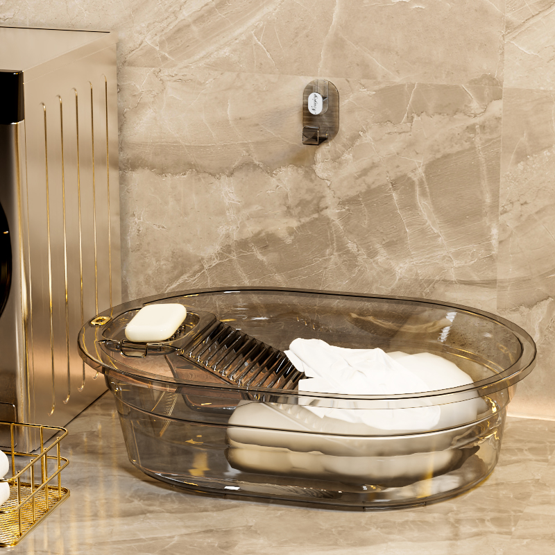 大号洗衣盆带搓衣板一体式大容量家用洗衣服洗内衣内裤专用加厚盆