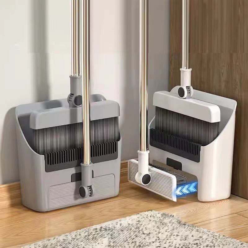 扫把簸箕套装笤帚软毛扫帚撮箕组合家用扫帚不粘头发卫生间可折叠