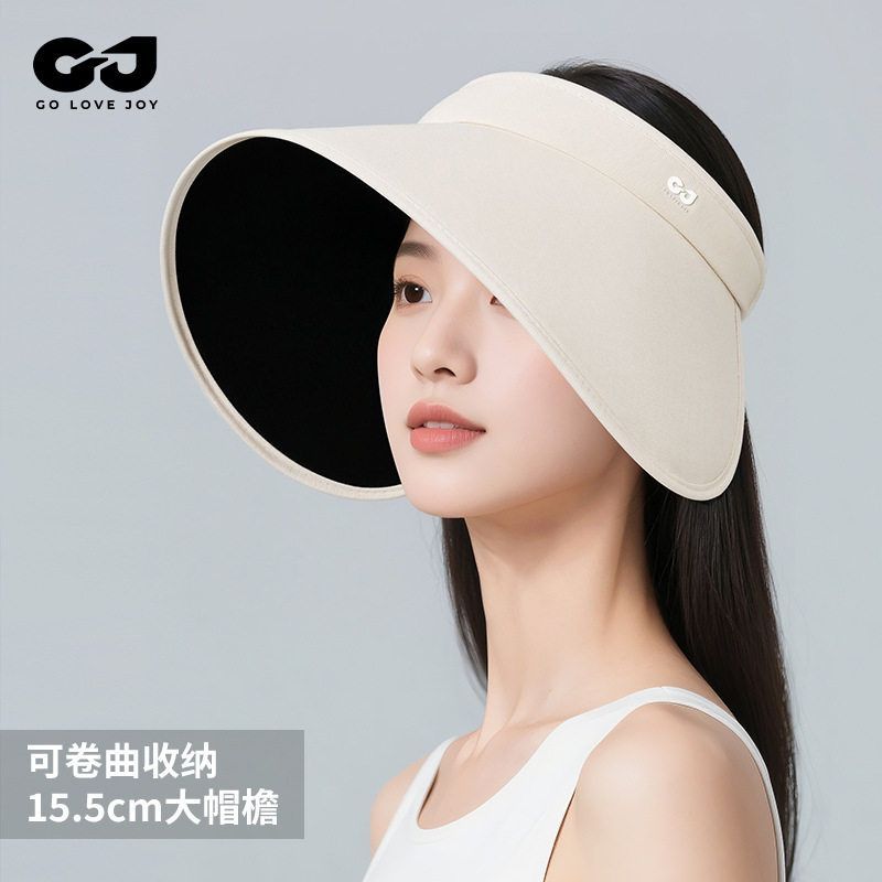 GOLOVEJOY高乐捷加大版帽檐环绕式防晒旅游帽刘海柱马思纯