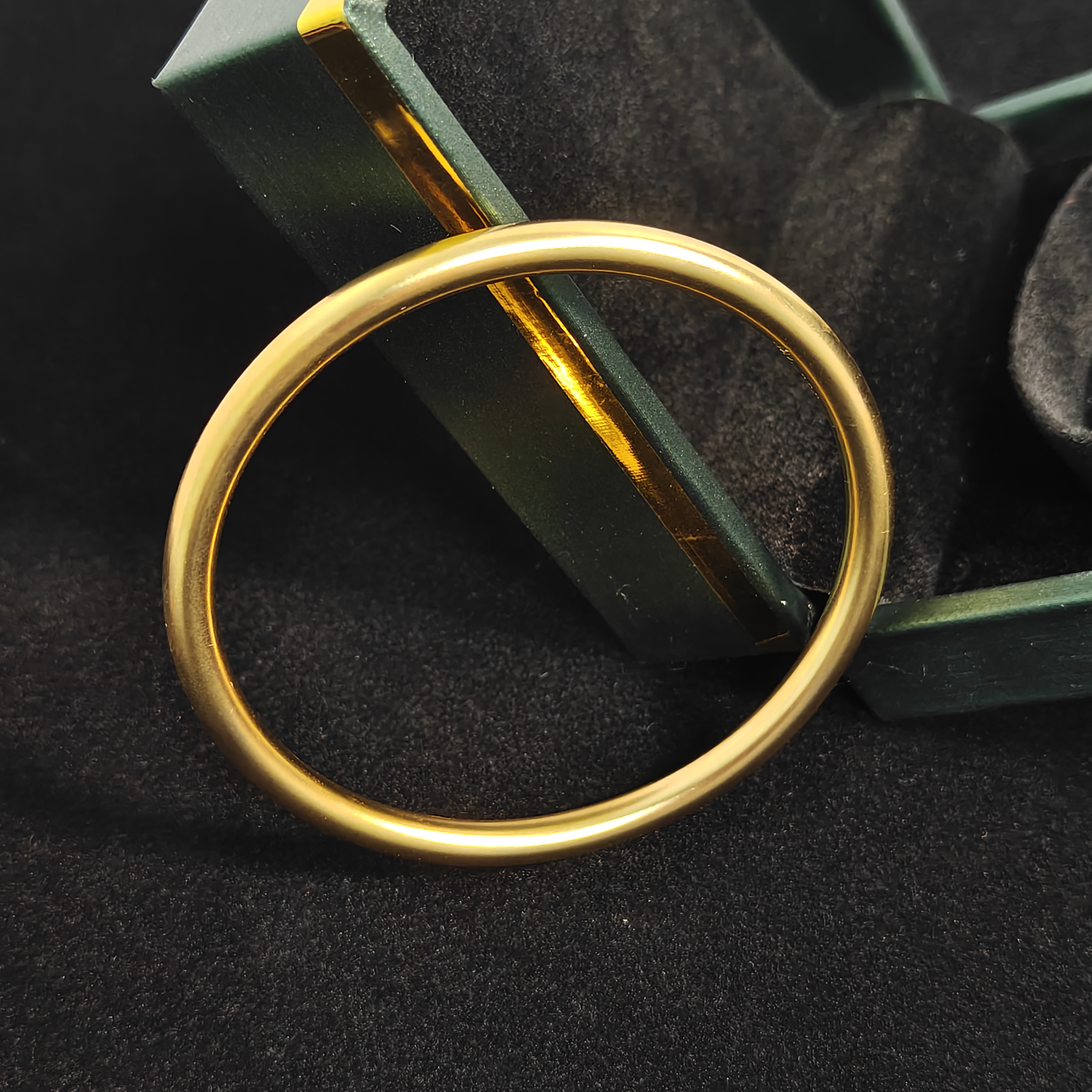 合金手镯 经典素圈古法手镯百搭时尚实心传承