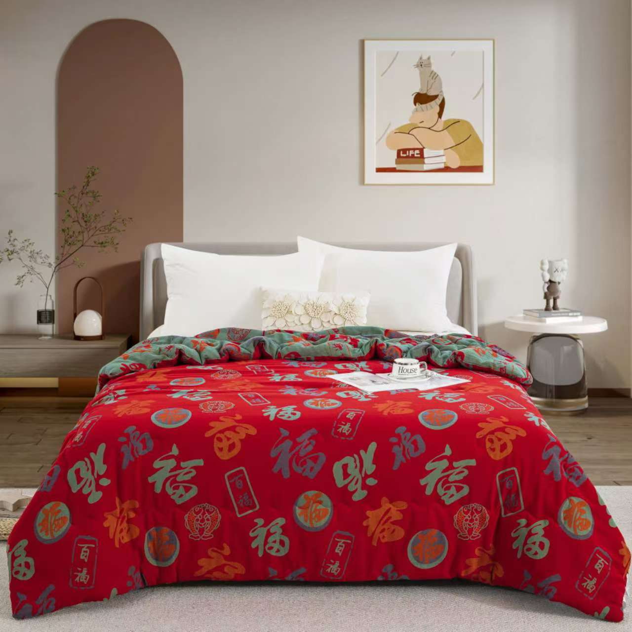 【春秋被-冬被】高端全棉双层纱芯加厚单人双人冬被可夏季空调被