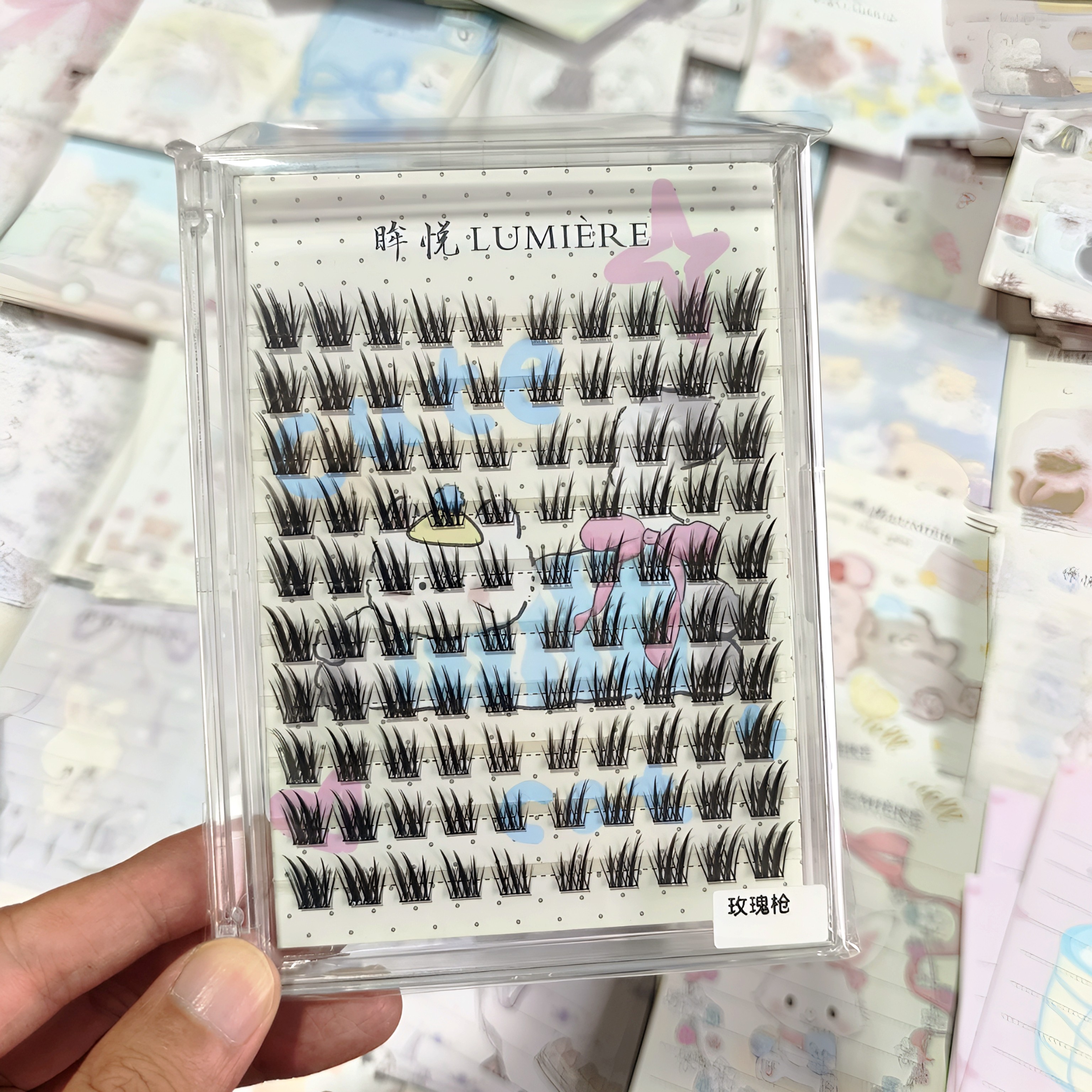 玫瑰枪2025年最新潮流新款魅惑浓密魅惑妆感俄式清冷感湿斜飞