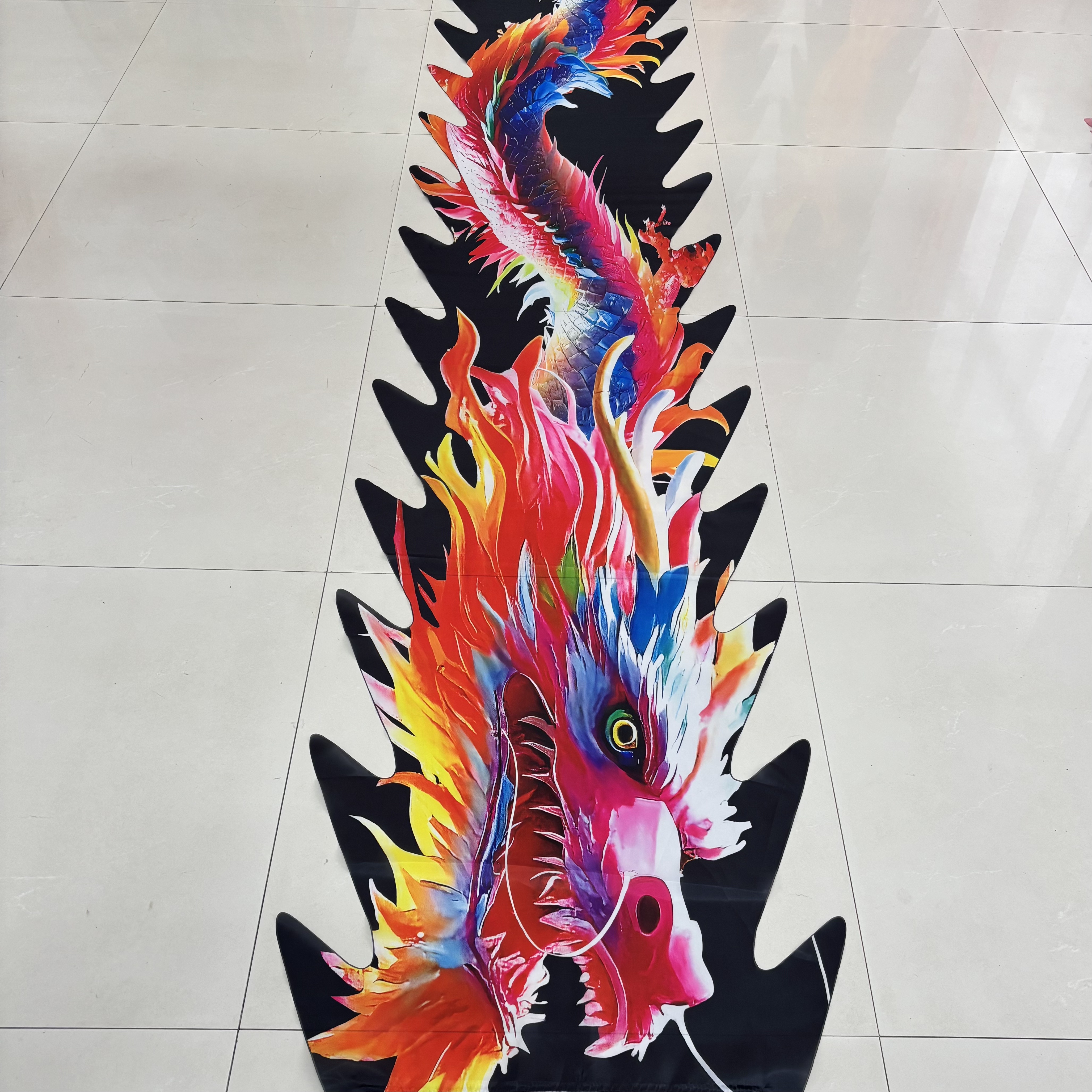 新款瑞彩灵龙宠粉福利精美彩绸彩带可水洗单独龙衣舞龙服装龙头