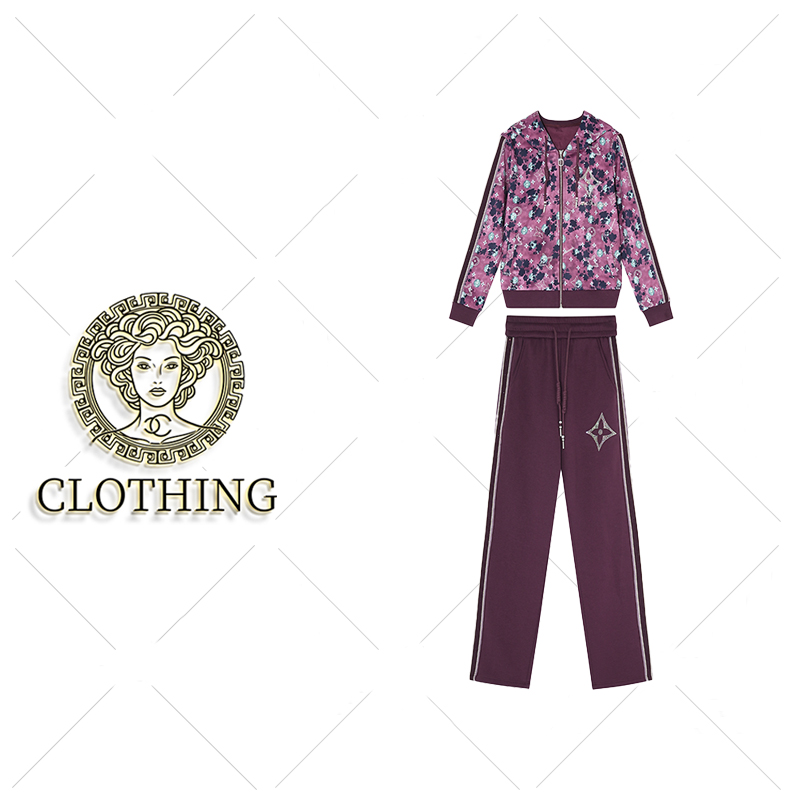 【CLOTHING/原创设计】B69173新款洋气百搭休闲套装