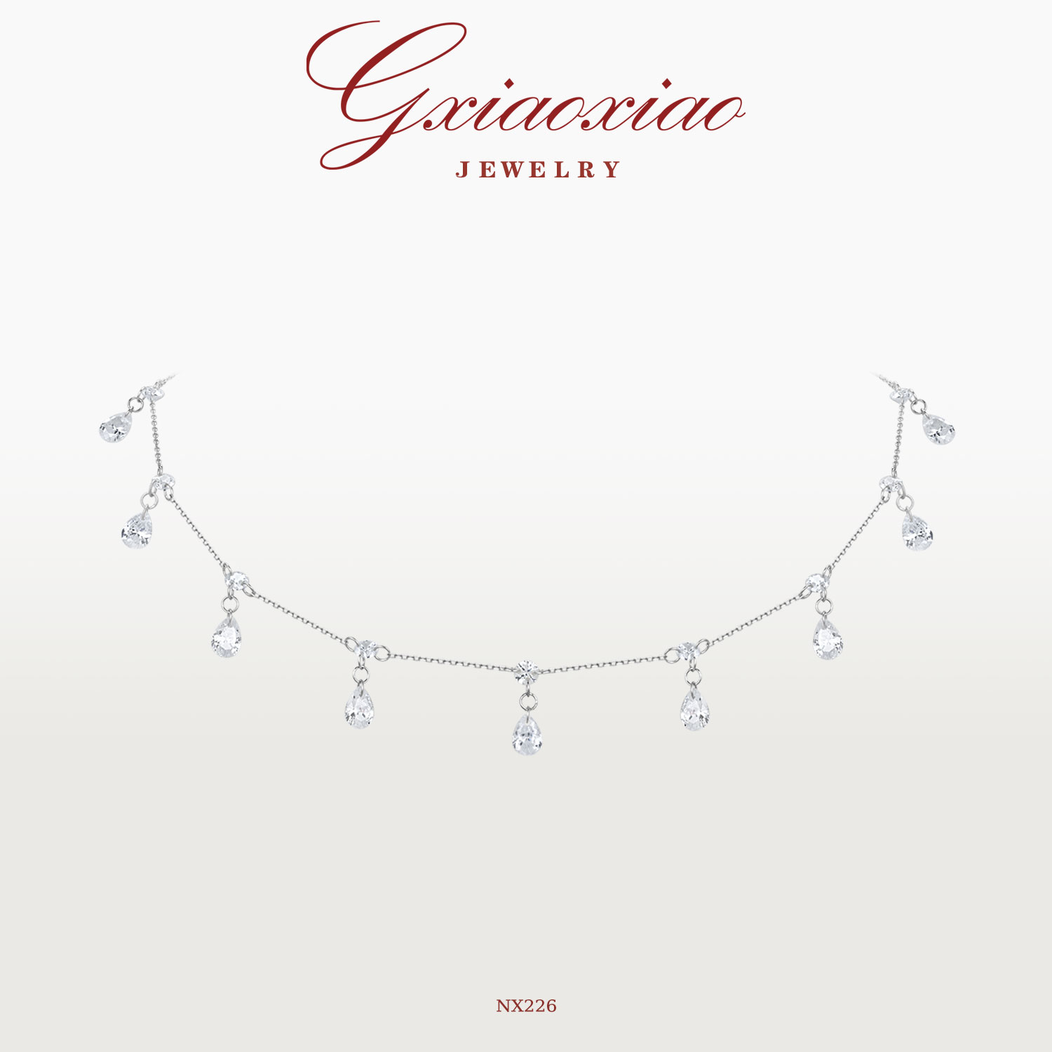 G XIAOXIAO 925银【星光熠熠】轻奢气质高级感满天星项链 NX226