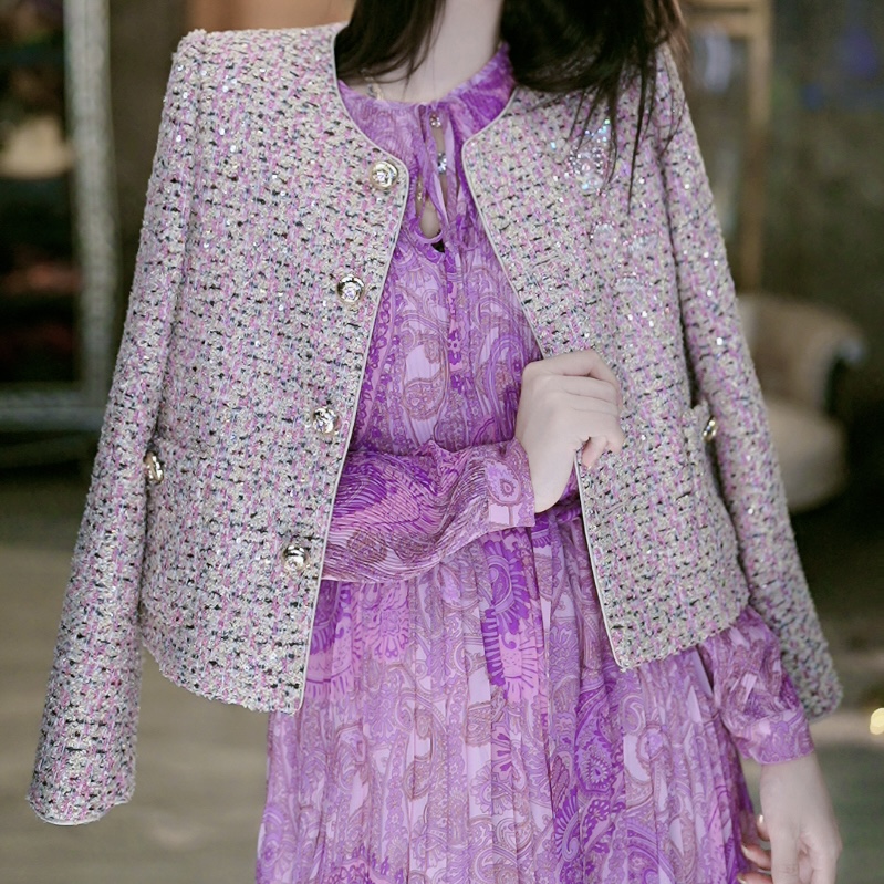 9-2【桃桃心事】重工时尚气质百搭小香外套